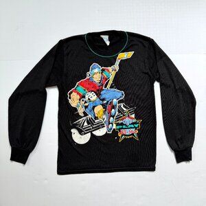 VINTAGE  / LONG SLEEVE SHIRT / HOCKEY GRAPHIC